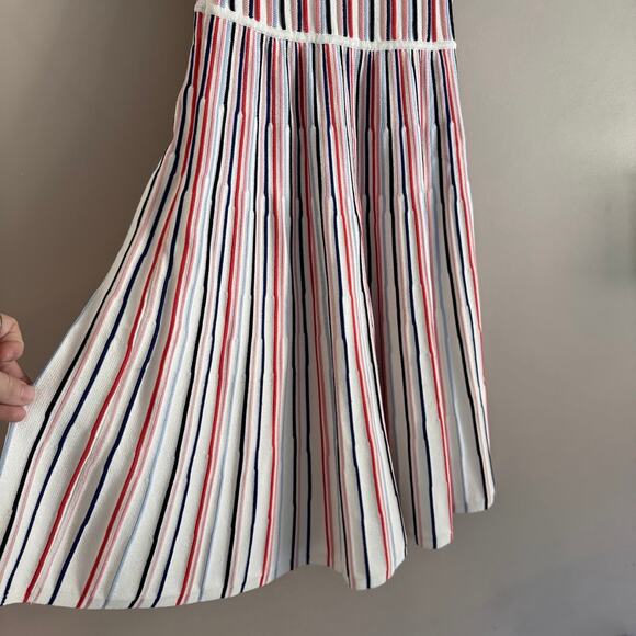 Lela Rose Striped Ponte Mini Sleeveless Tank Dress in Multicolor Extra Small - Picture 5 of 9